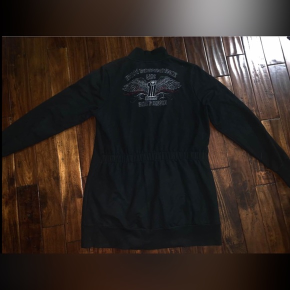 Harley Davidson womens long sweater / jacket - Picture 4 of 5